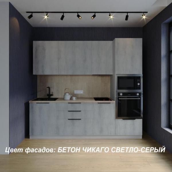 Кухонный гарнитур прямой Ривьера №603