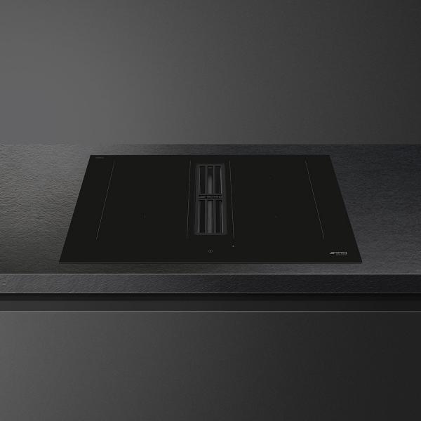 Индукционная варочная поверхность со встроенной вытяжкой Smeg HOBD472D2