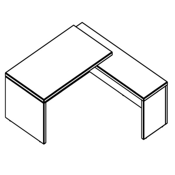 Стол руководителя ТЦТ 2220 (П) (TСT 2220 (R)) TORR 220х200